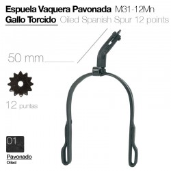 Espuela vaquera gallo torcido
