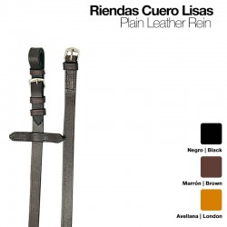 Rienda cuero lisa