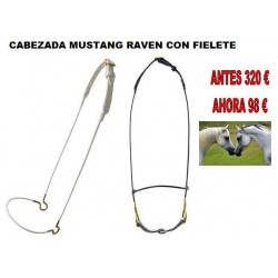 Cabezada Mustang RAVEN/FILETE